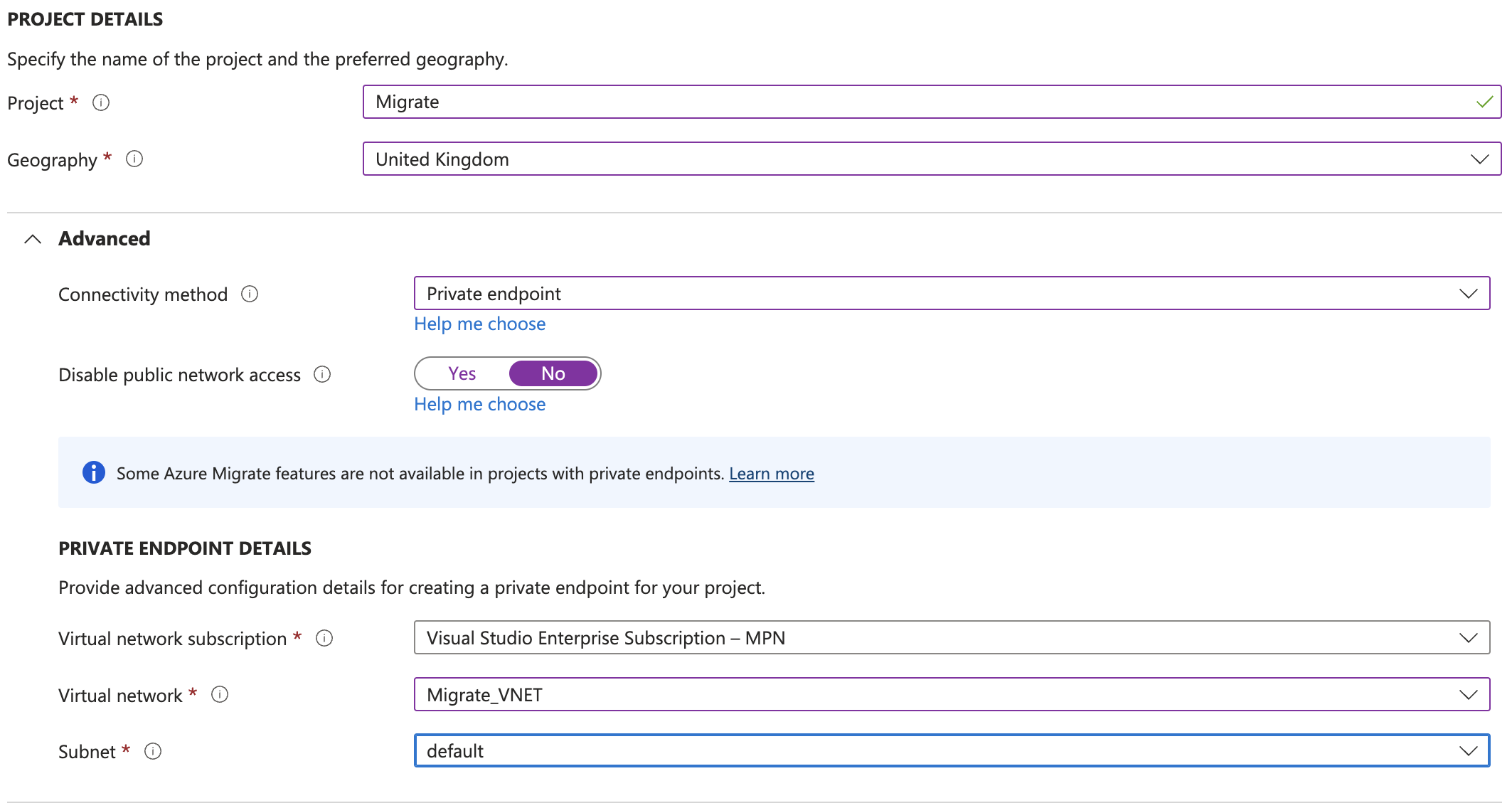 Azure Migrate - Configure Endpoint